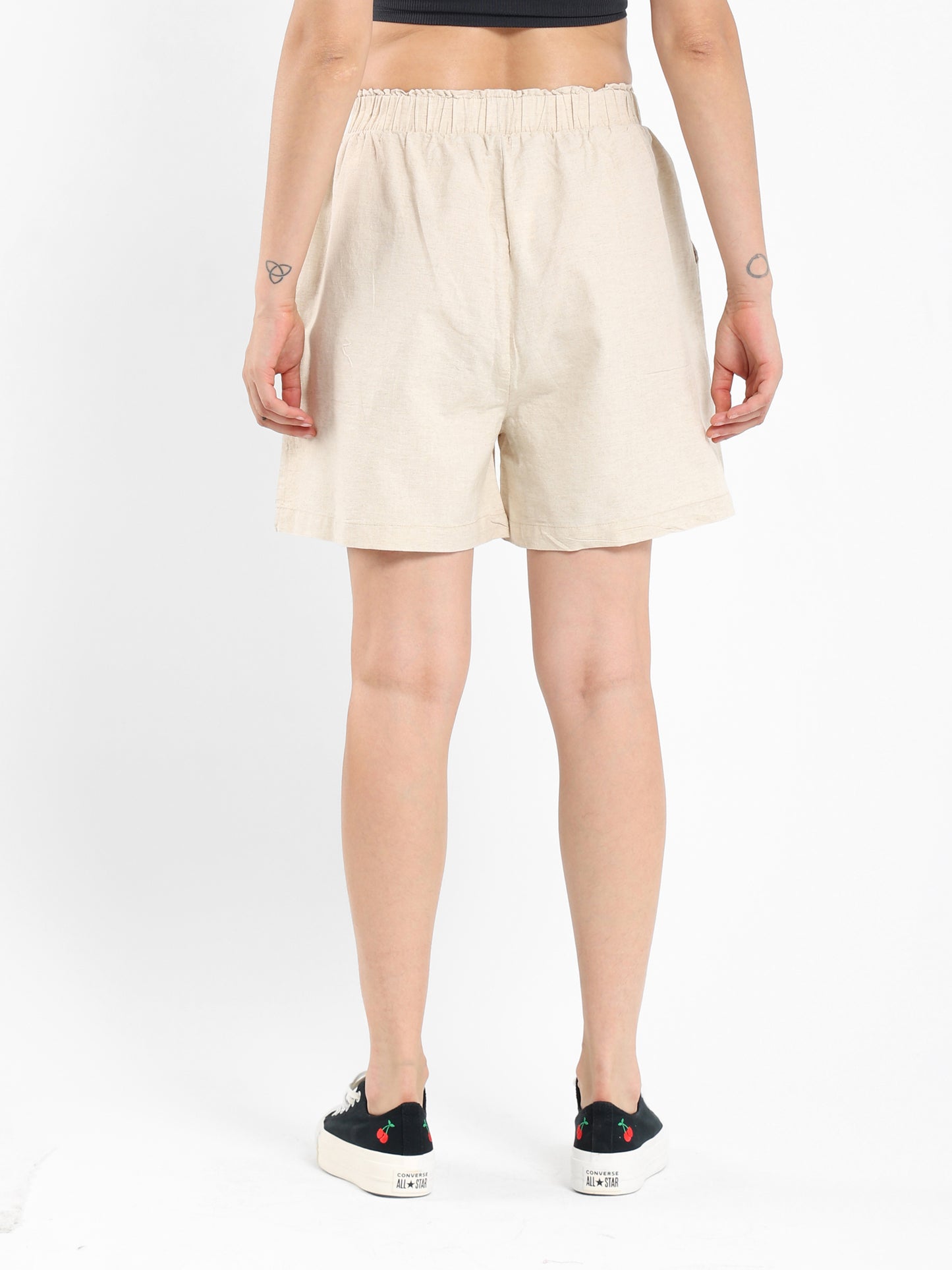 Paper Bag Linen Shorts - Outlet