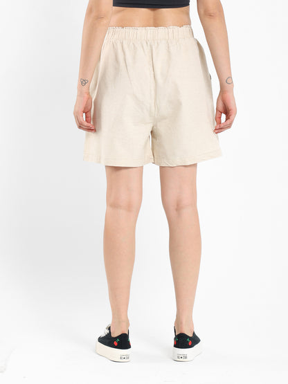 Paper Bag Linen Shorts - Outlet