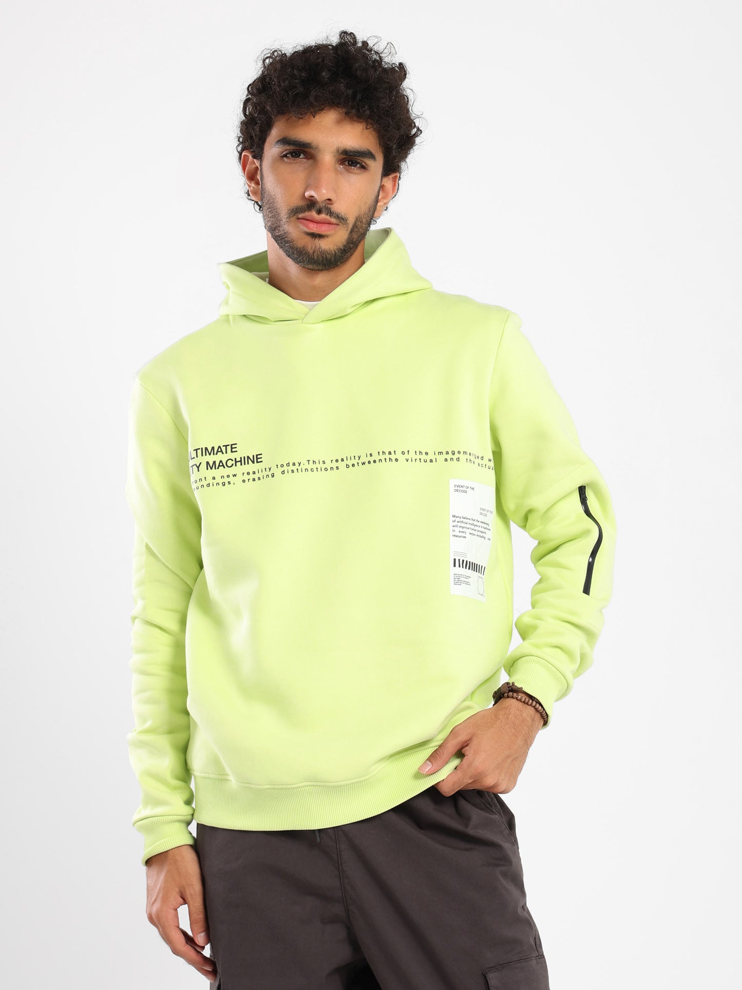 Regular Hoodie with Print and Details