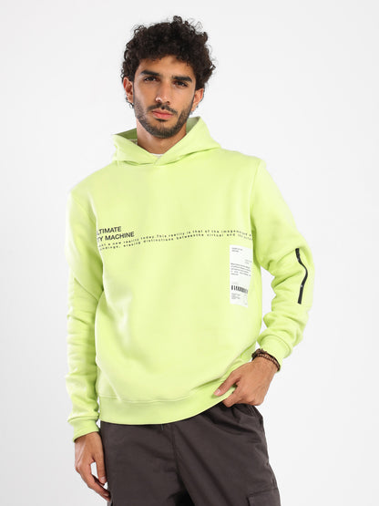 Regular Hoodie with Print and Details