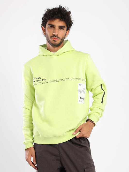 Regular Hoodie with Print and Details