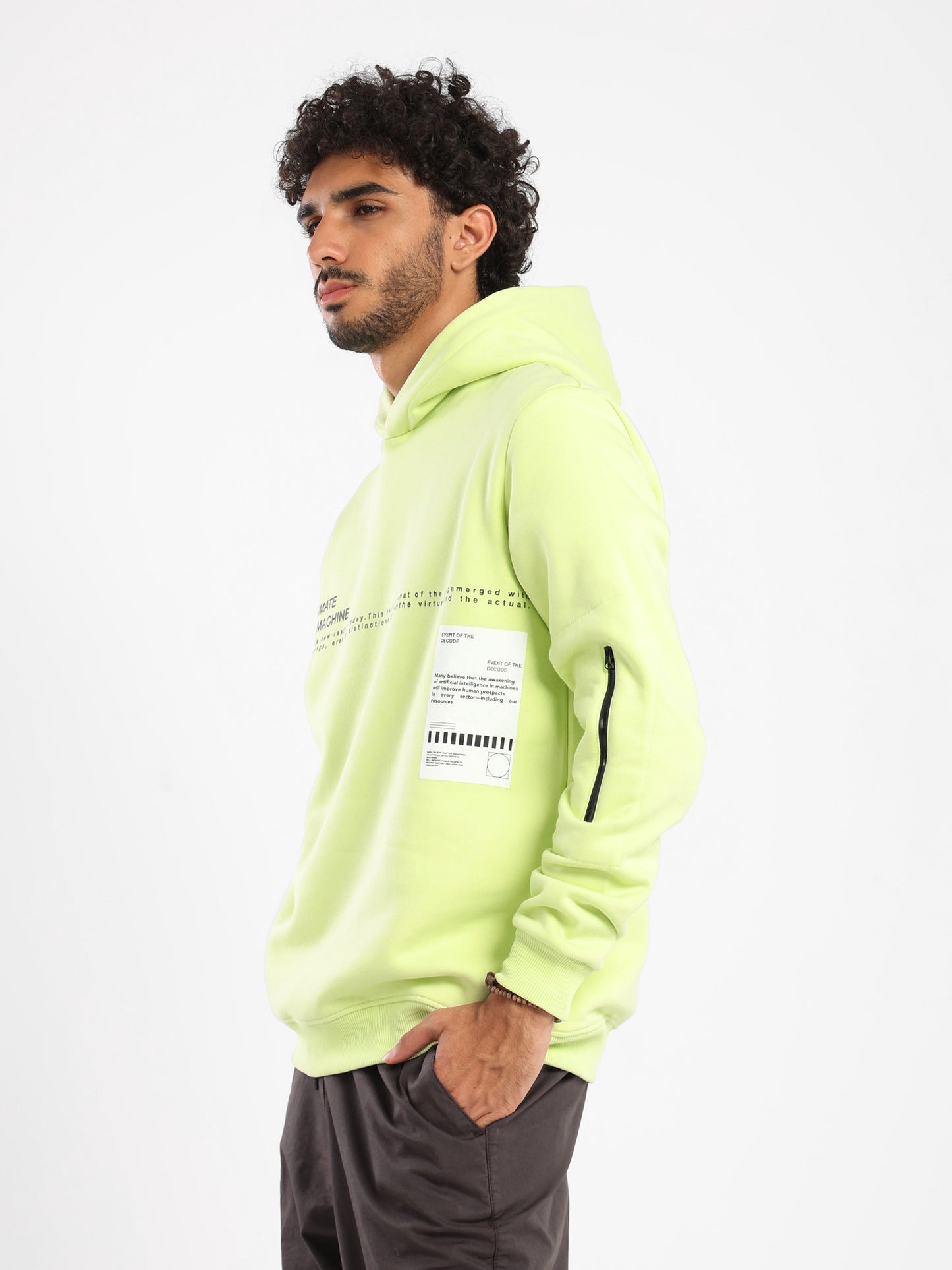 Regular Hoodie with Print and Details
