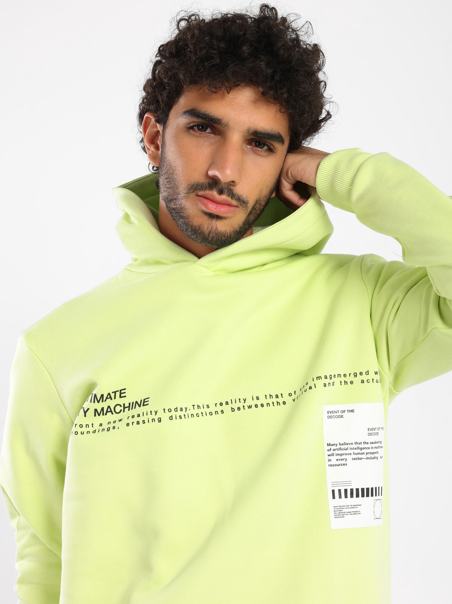Regular Hoodie with Print and Details