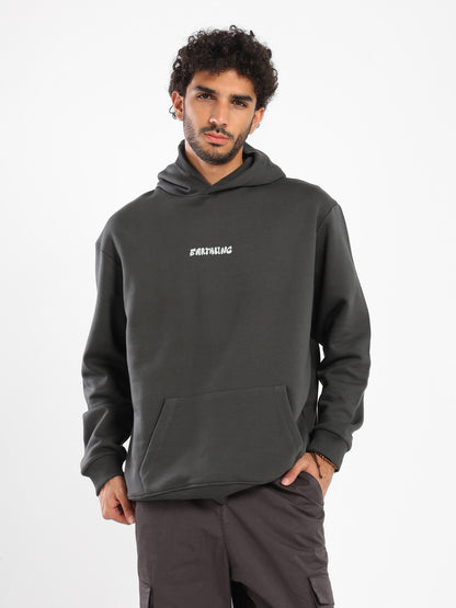Earthing Print Oversized Hoodie