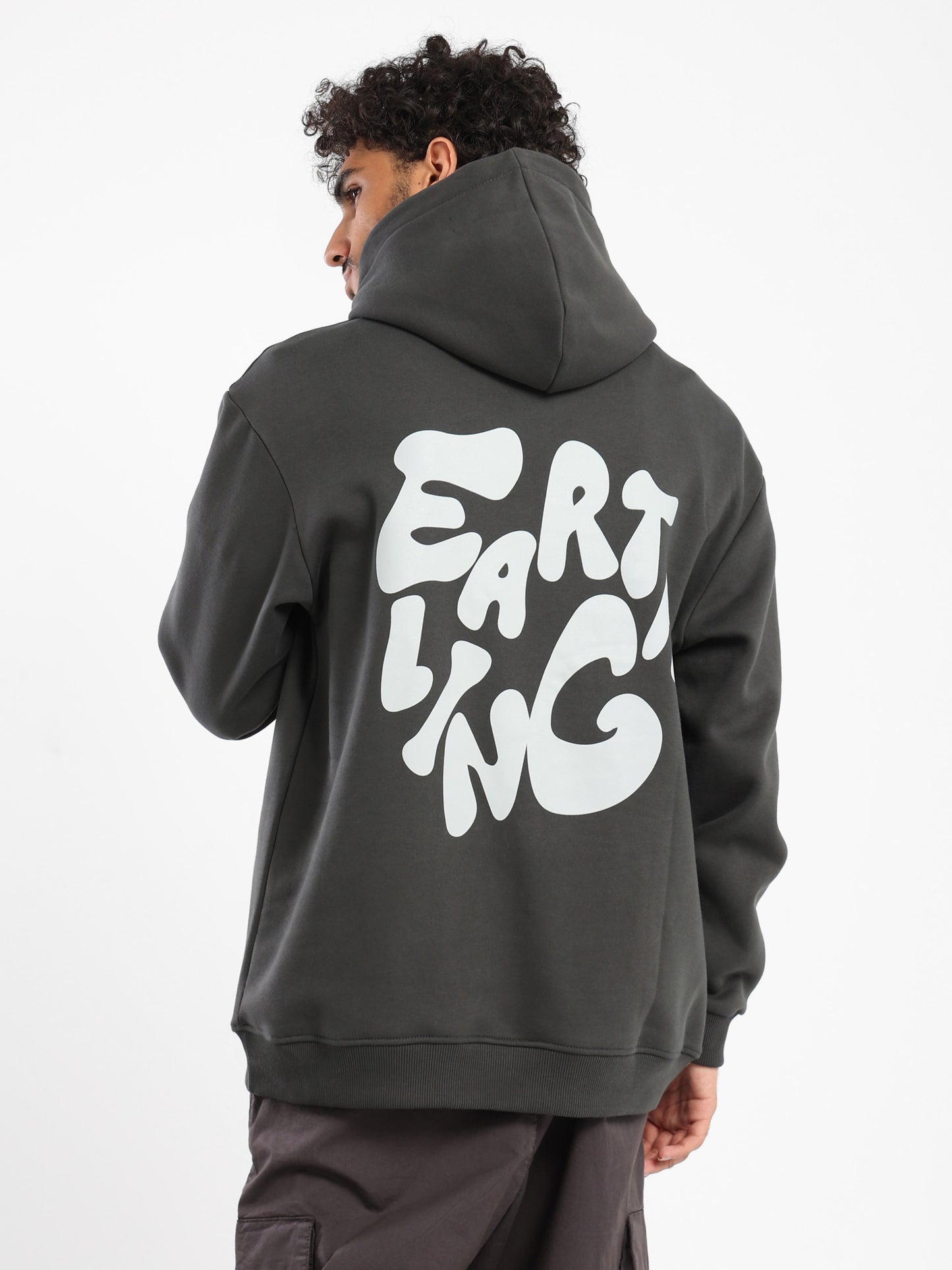 Earthing Print Oversized Hoodie