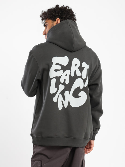 Earthing Print Oversized Hoodie
