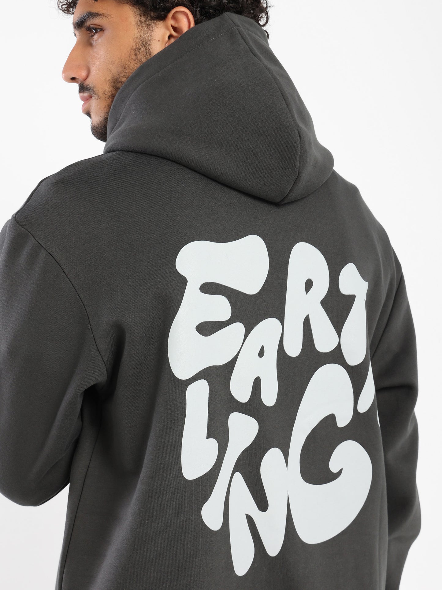 Earthing Print Oversized Hoodie