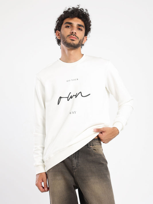 Go Your Own Way Print Sweatshirt