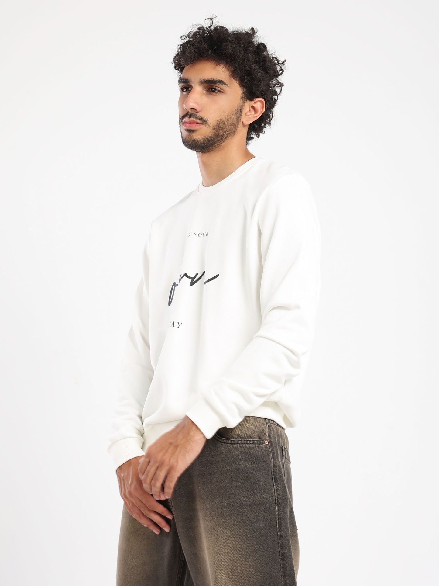 Go Your Own Way Print Sweatshirt