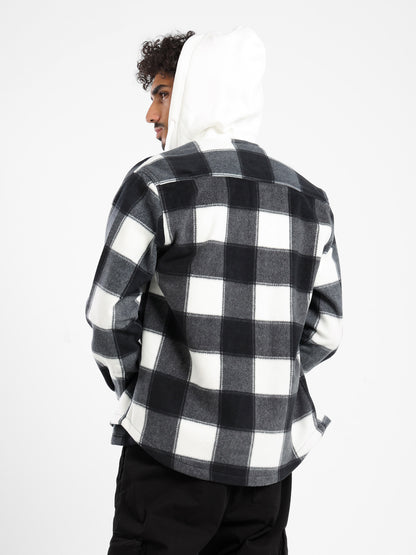 Light Viyella Hooded Shirt