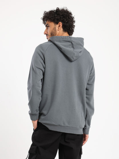 Oversized Hoodie with Place Print