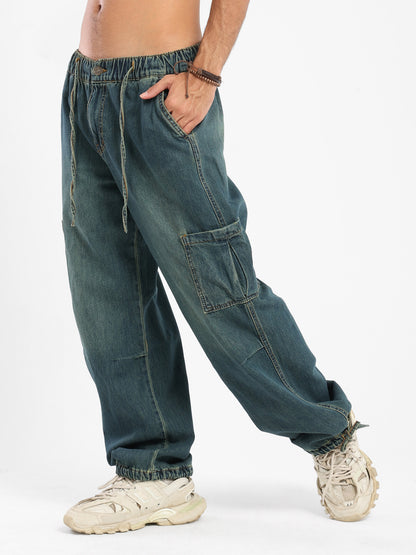 Denim Parachute Jeans - Outlet