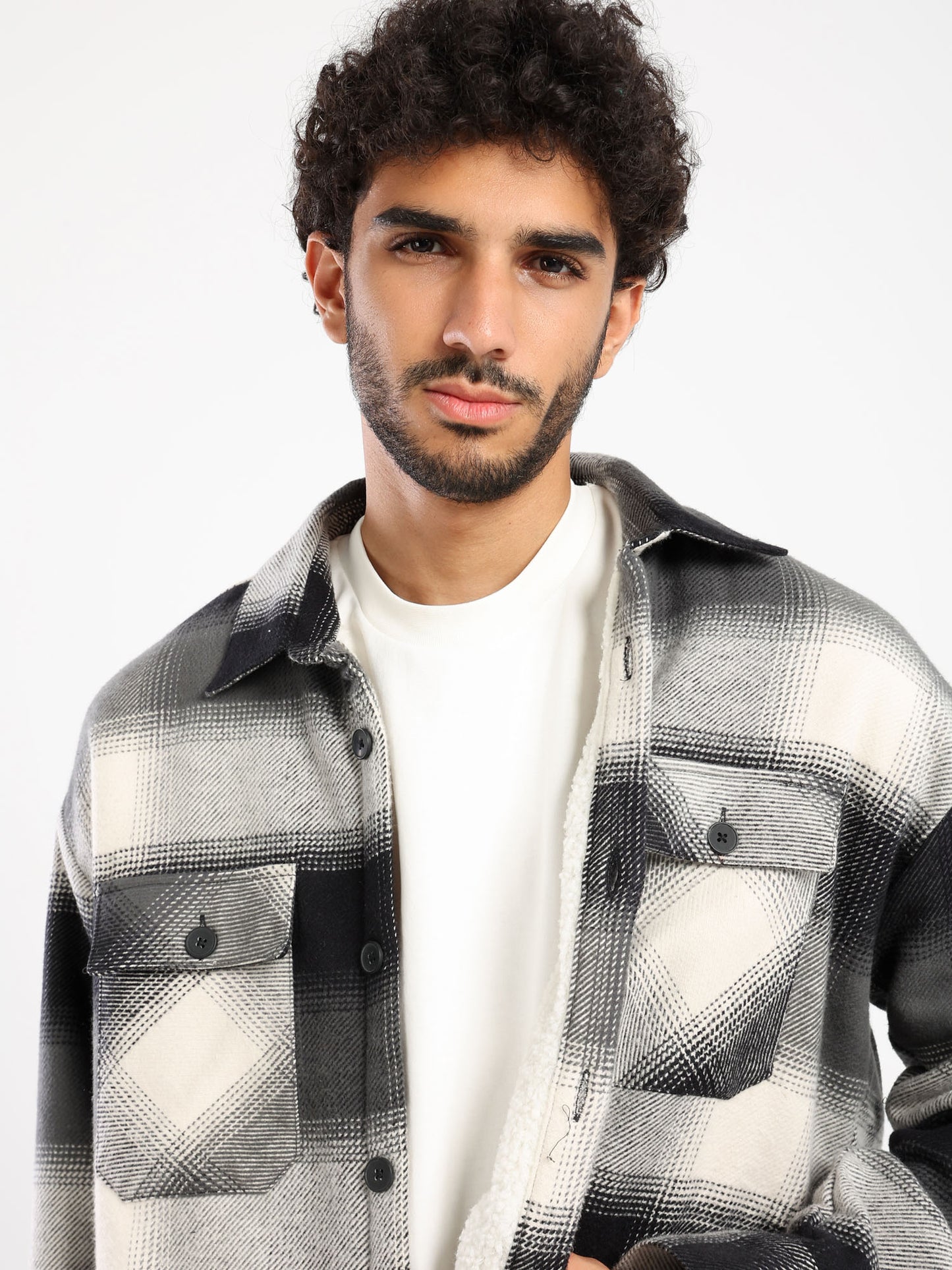 Oversized Checkered Over Shirt