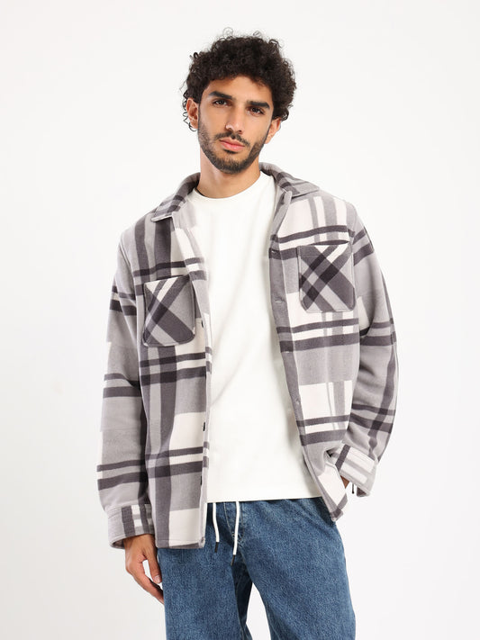 Relaxed Checkered Over Shirt