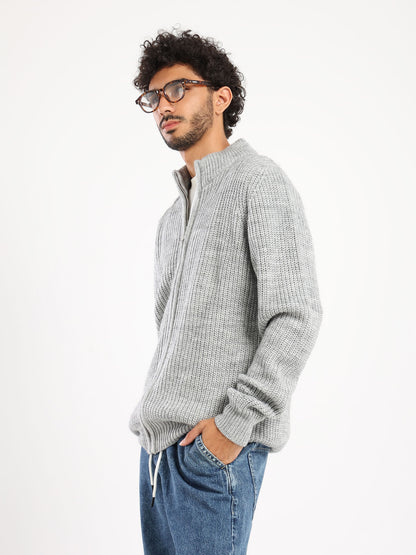 Zip-Up Tricot Jacket