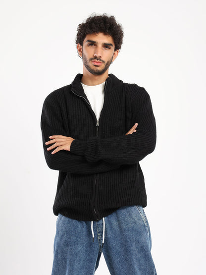 Zip-Up Tricot Jacket