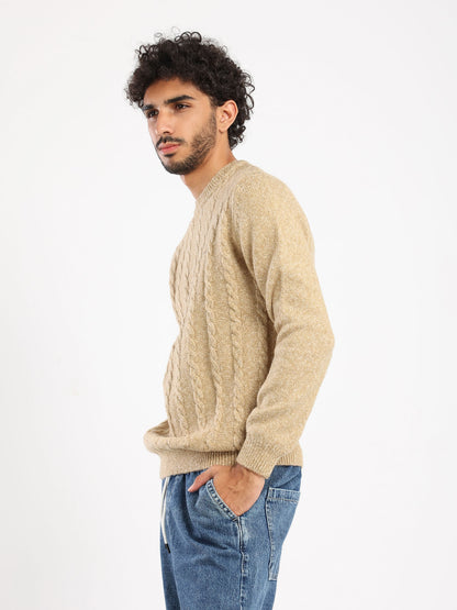 Solid Round Neck Pullover