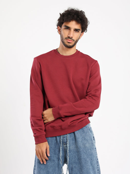 Regular Fit Solid Sweatshirt