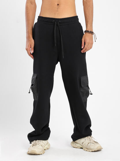 Loose Sweatpants with Clean Cargo Pockets