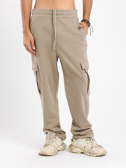 Asymmetrical Drawstring Loose Sweatpants