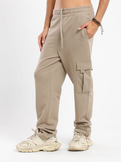 Asymmetrical Drawstring Loose Sweatpants