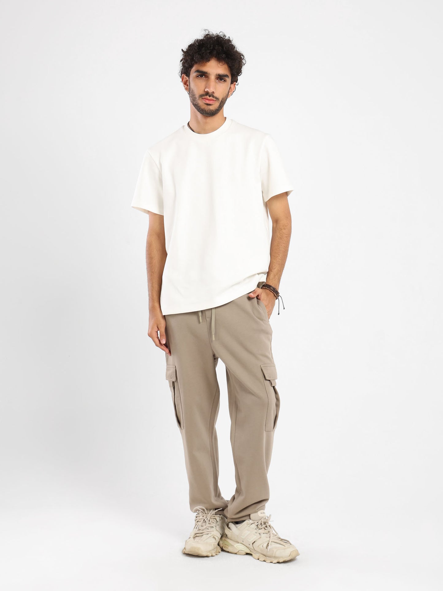 Asymmetrical Drawstring Loose Sweatpants