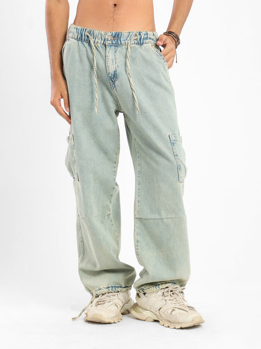 Denim Parachute Jeans - Outlet