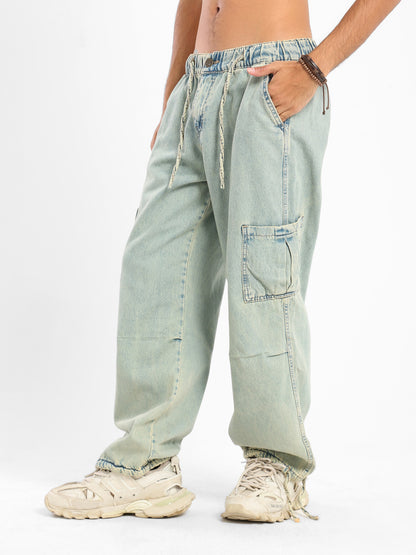 Denim Parachute Jeans - Outlet