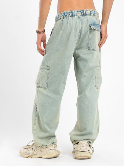 Denim Parachute Jeans - Outlet
