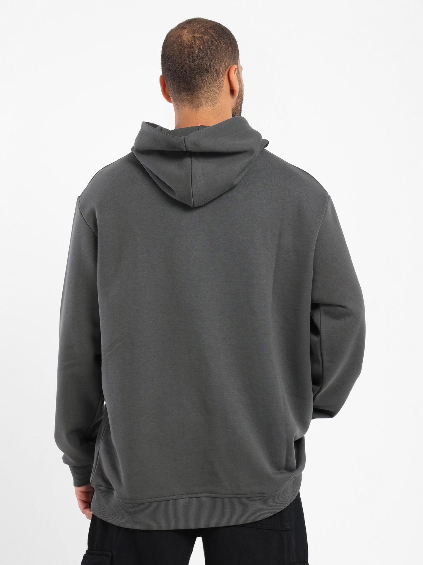 Relaxed Hoodie with Place Print