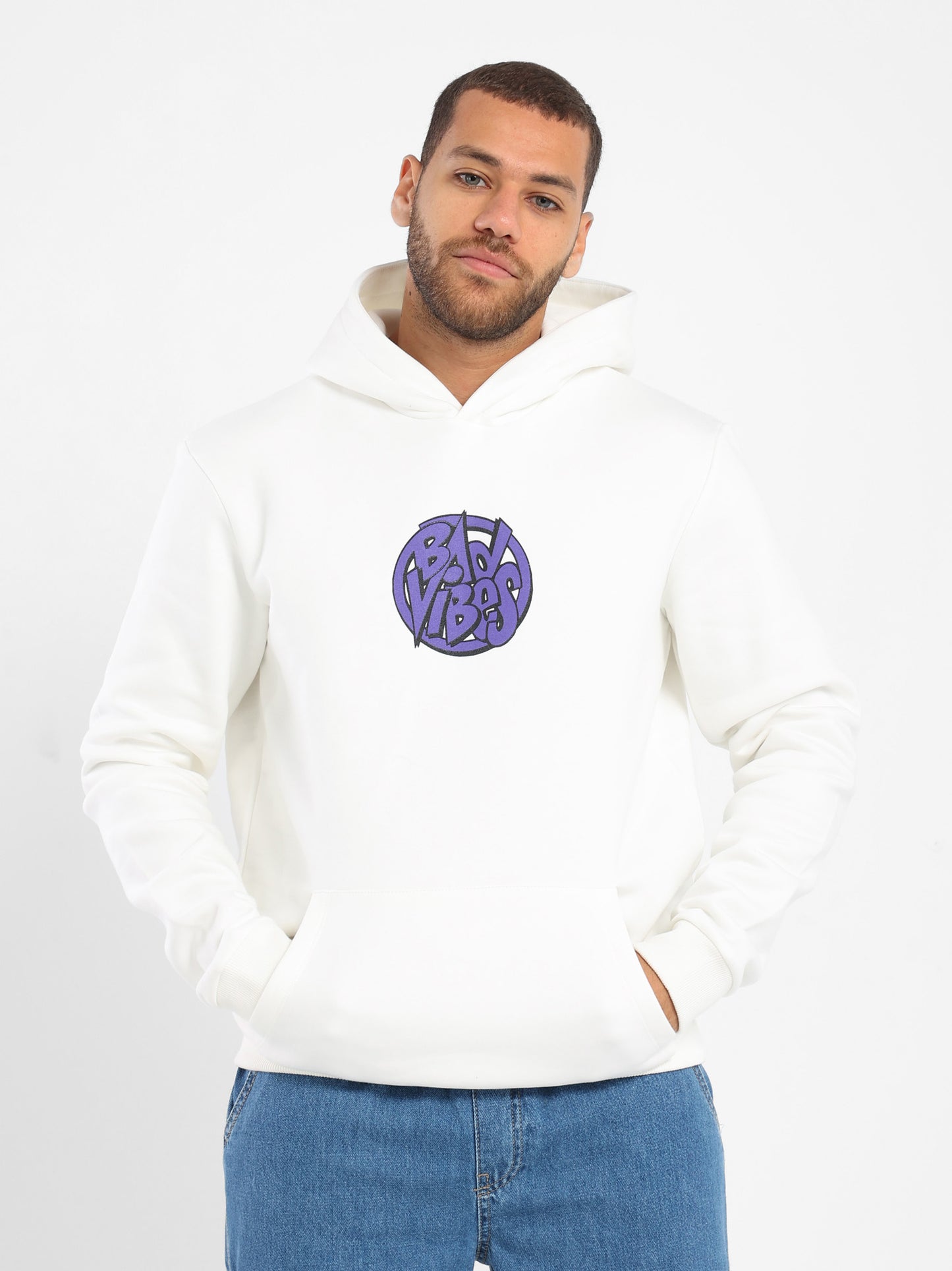 Bad Vibes Print Hoodie