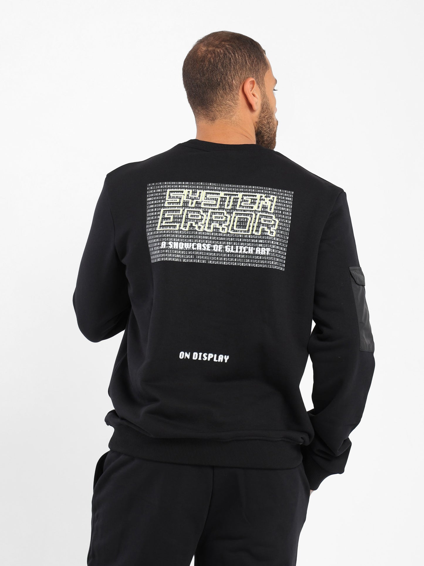 Regular System Error Print Sweatshirt