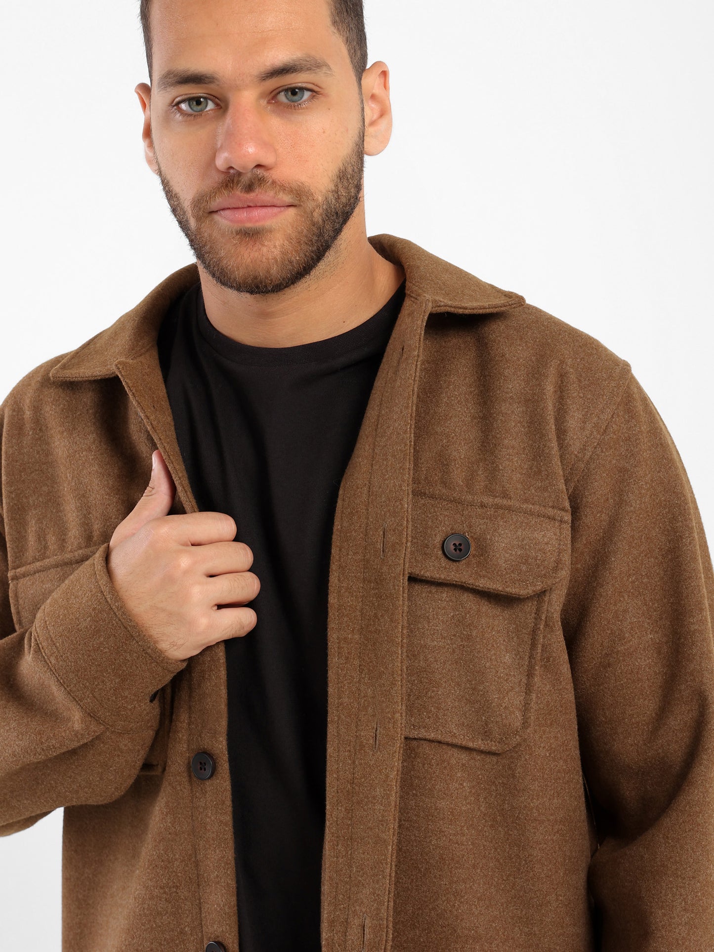 Relaxed Long Sleeve Woven Shirt