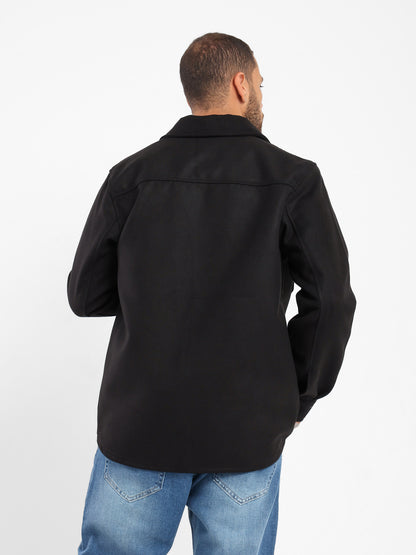 Relaxed Long Sleeve Woven Shirt
