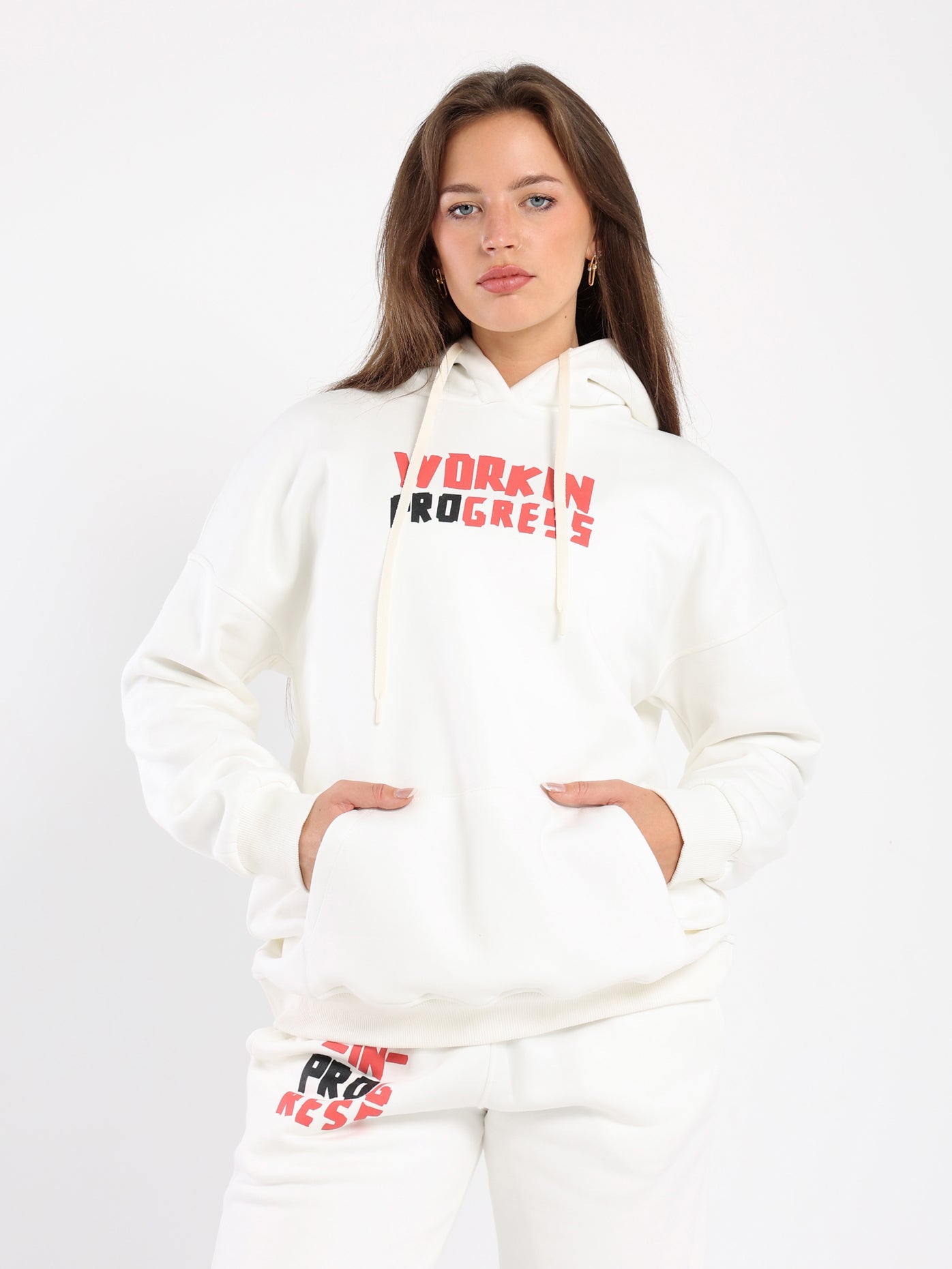 Oversized Hoodie with Place Print