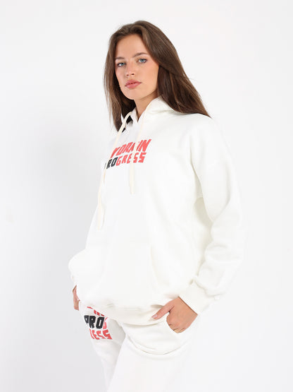 Oversized Hoodie with Place Print