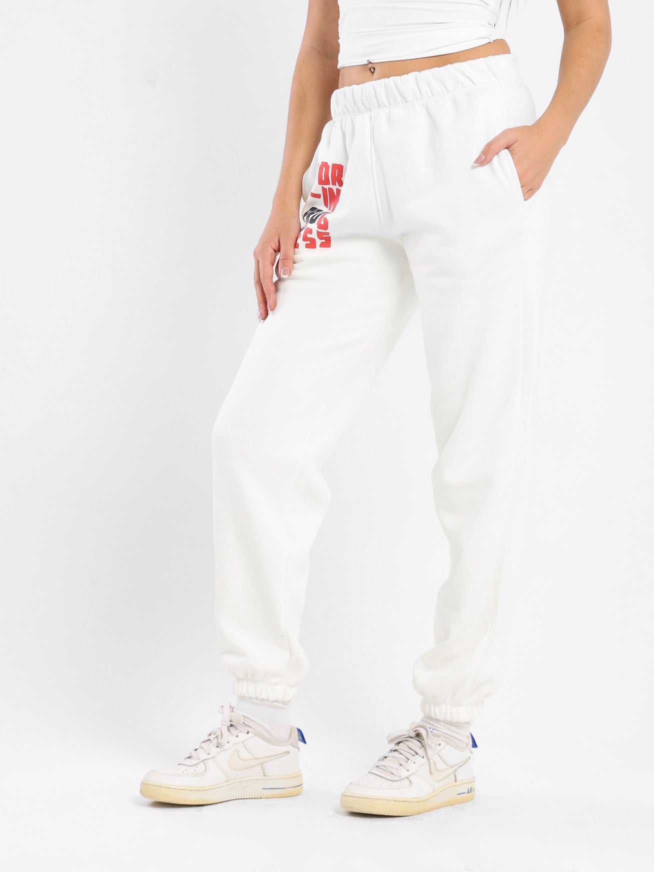 Oversized Pants with Place Print