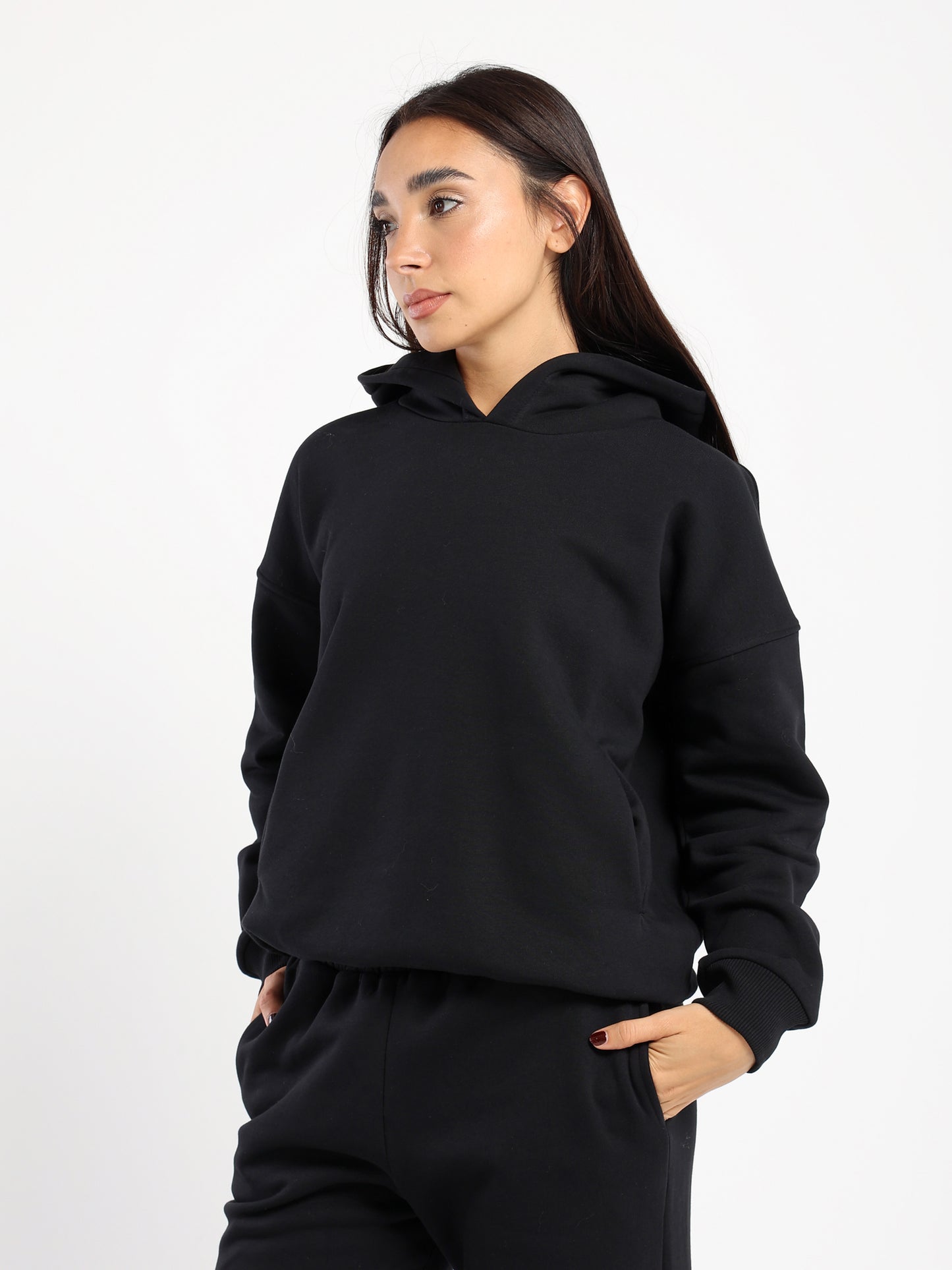 Oversized Solid Hoodie