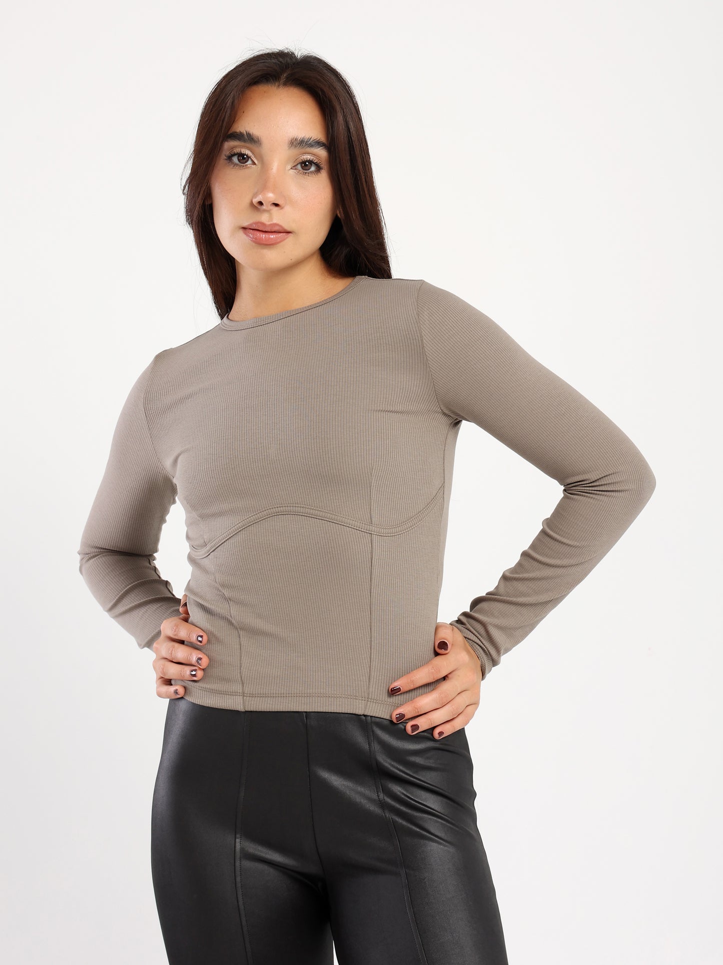 Fitted Long Sleeves Top