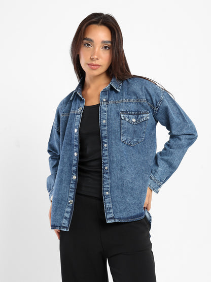 Oversized Denim Overshirt