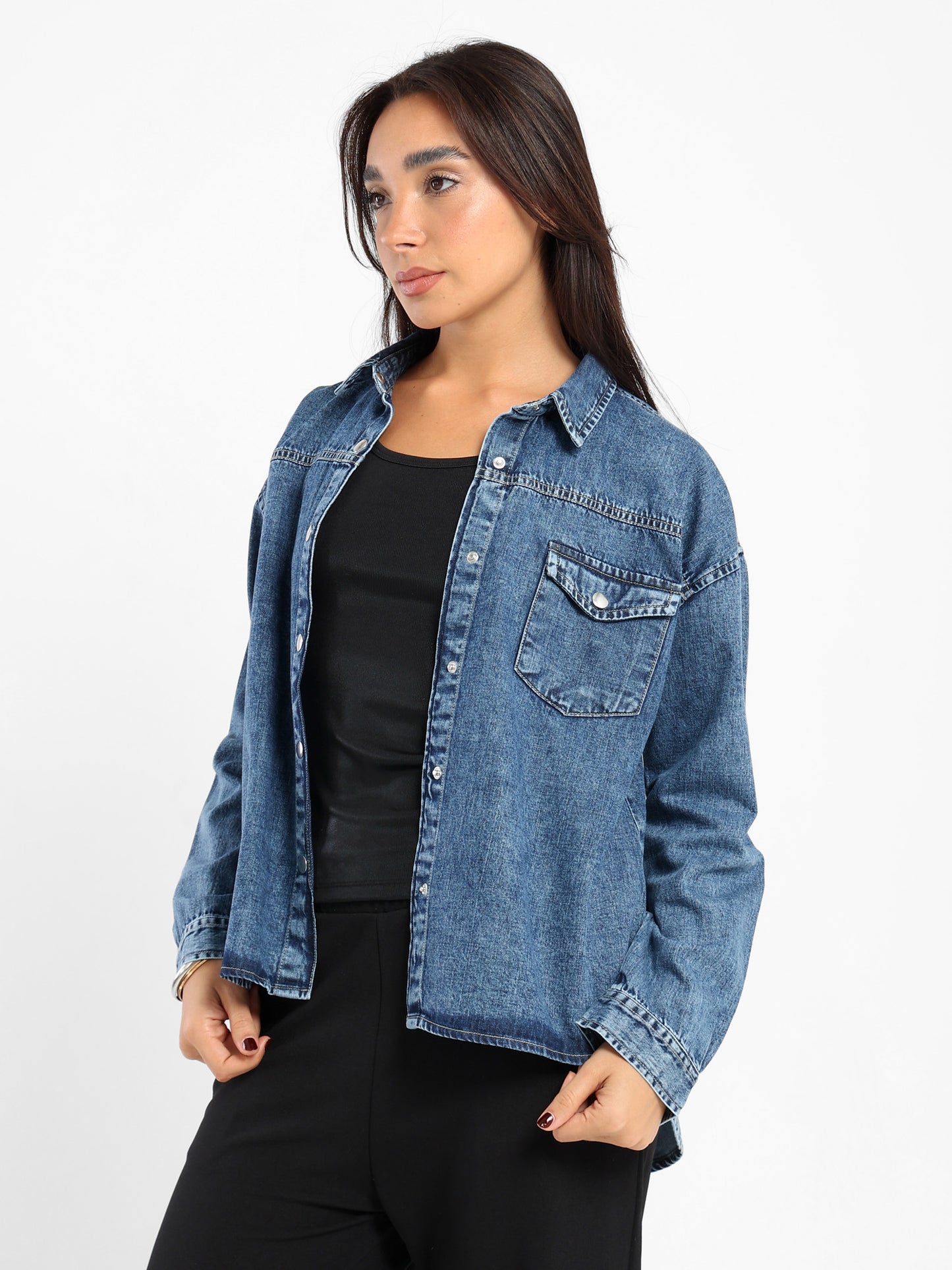 Oversized Denim Overshirt