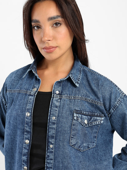 Oversized Denim Overshirt