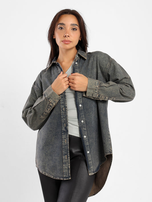 Oversized Denim Overshirt