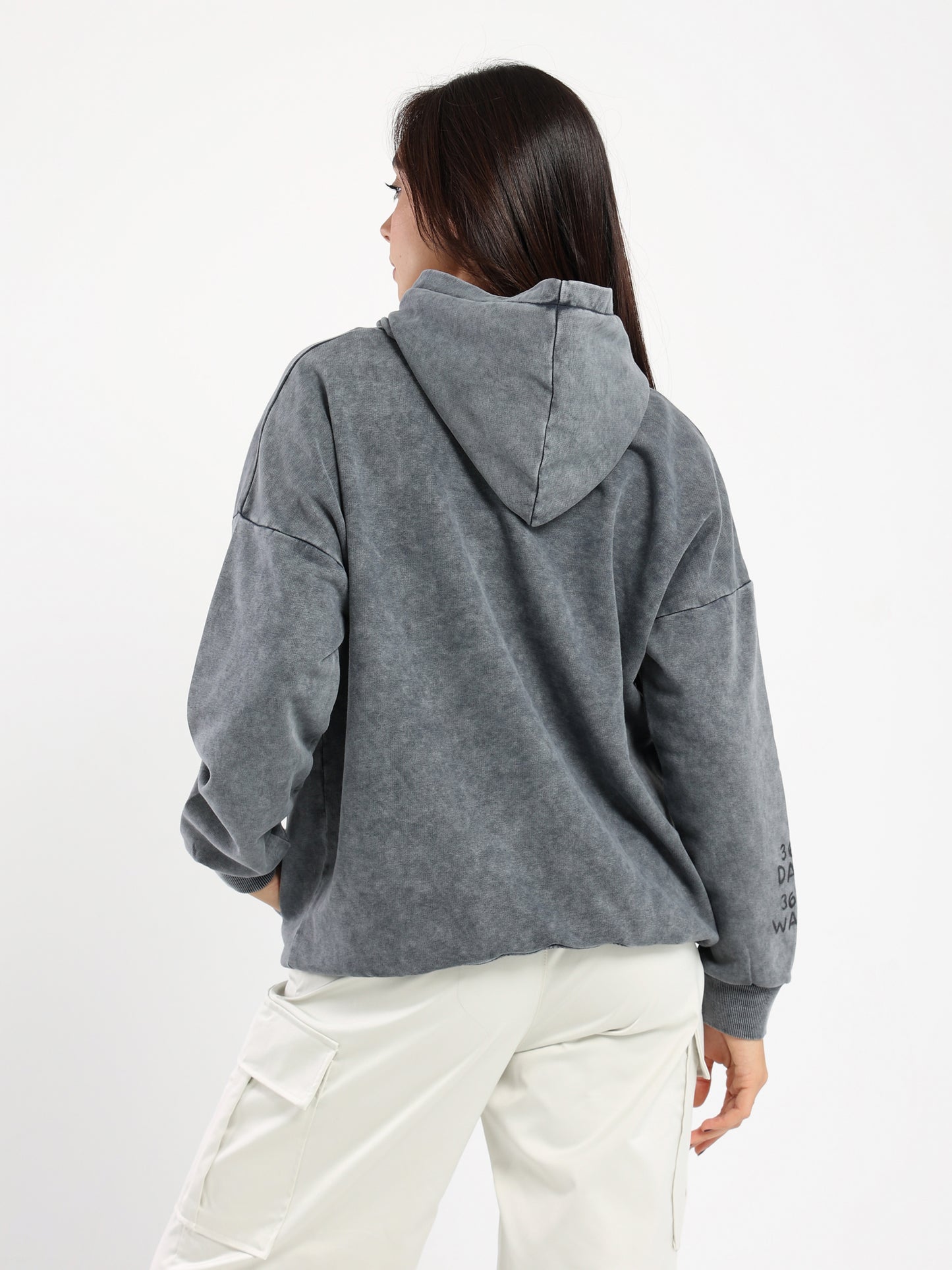 Oversized Hoodie with Place Print