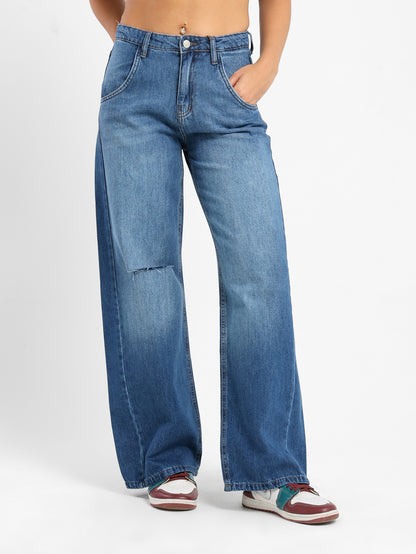 Wide Leg Denim Jeans