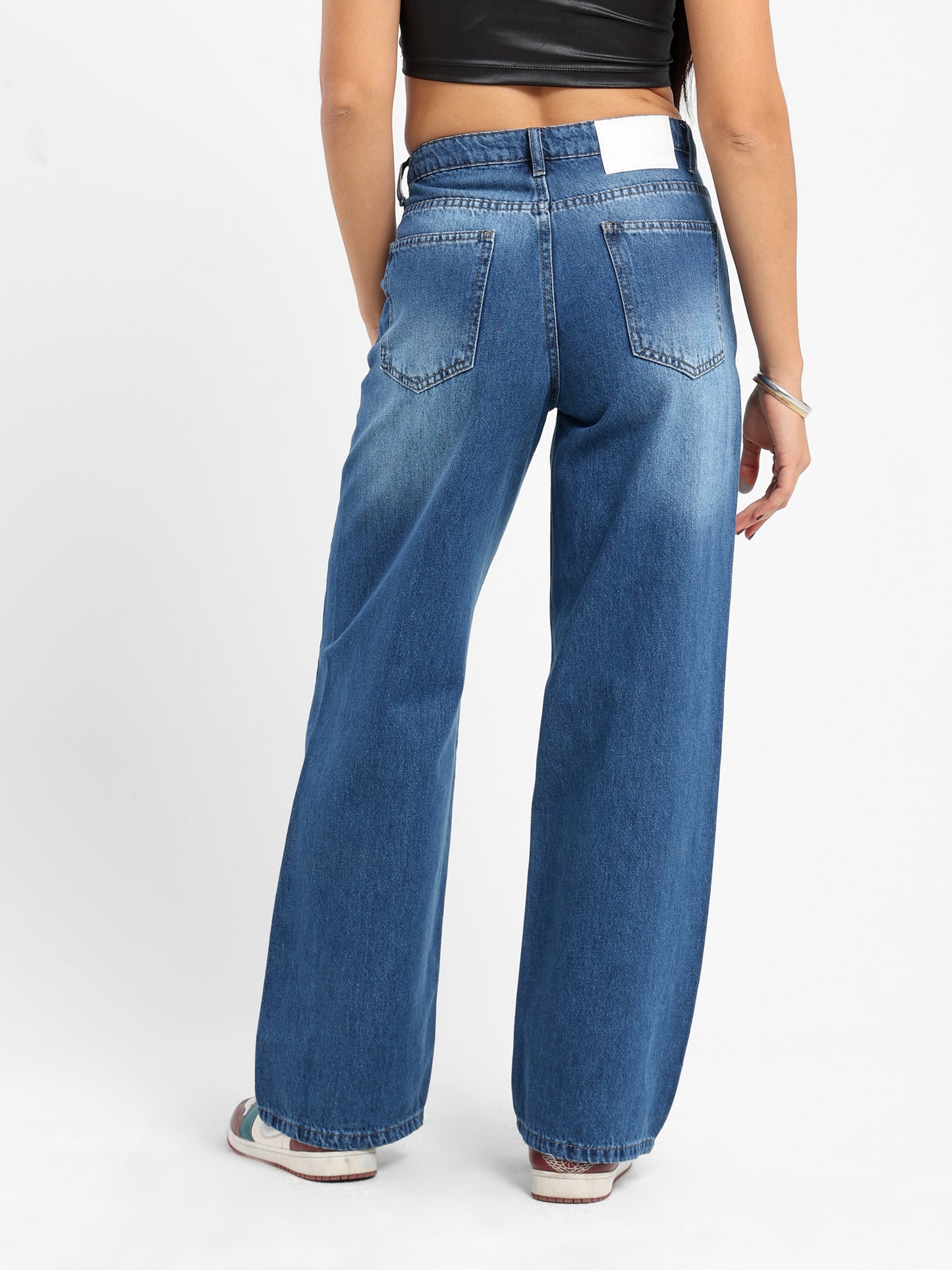 Wide Leg Denim Jeans