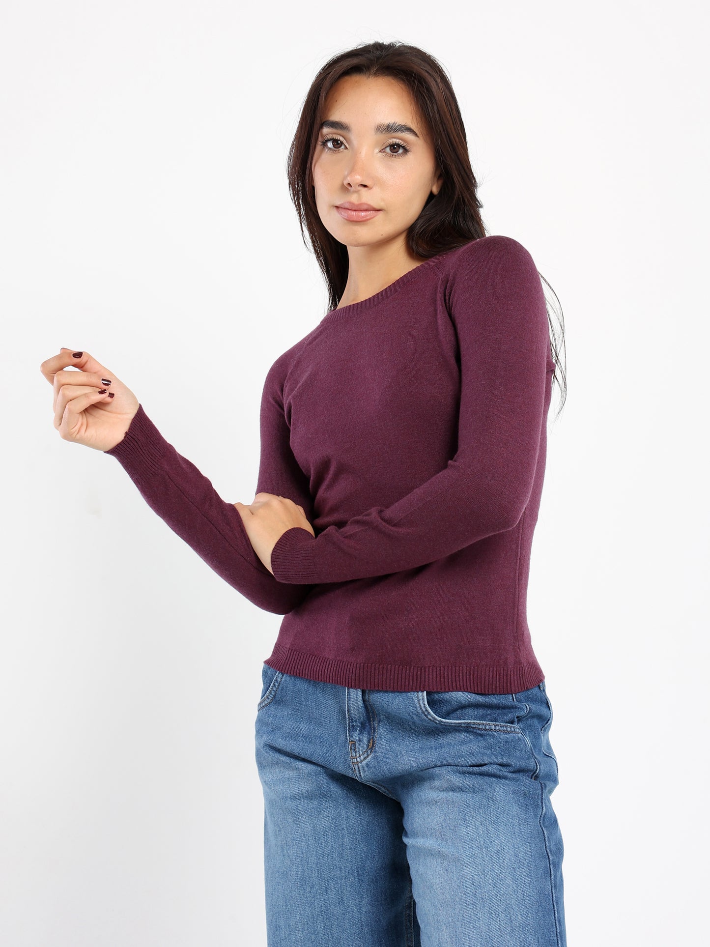 Cropped Round Neck Top