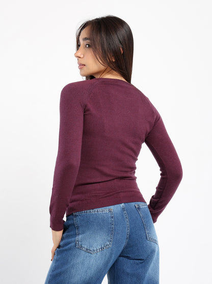 Cropped Round Neck Top