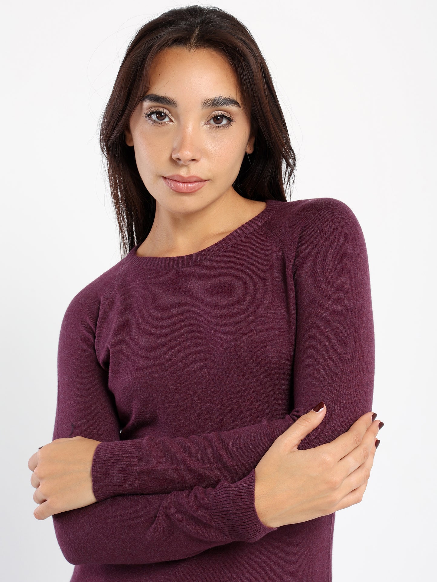 Cropped Round Neck Top