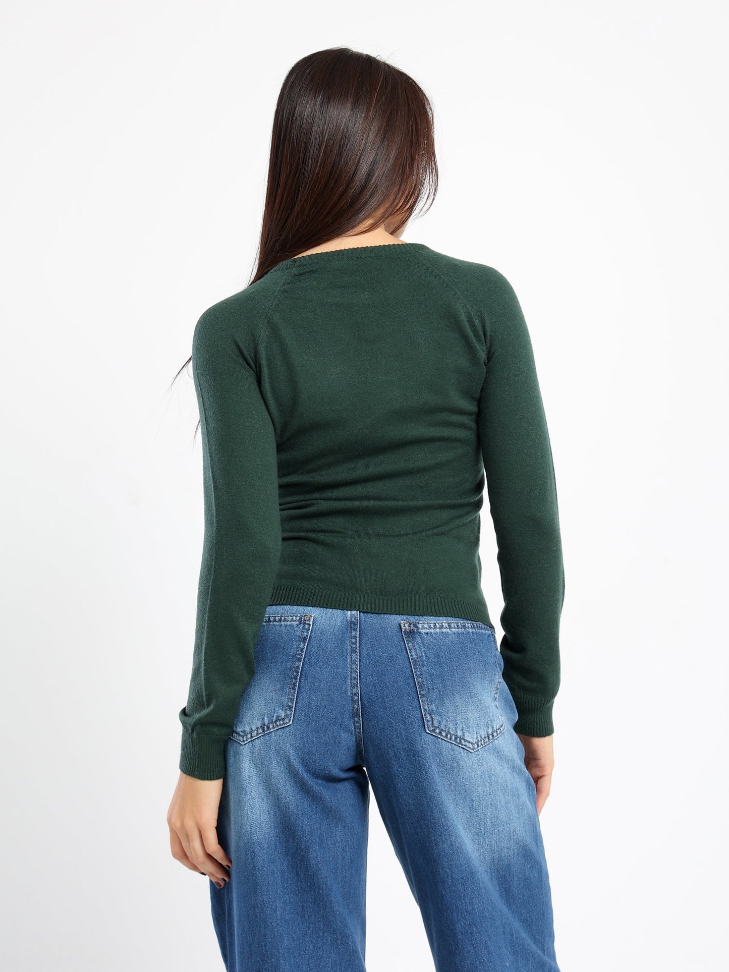 Cropped Round Neck Top